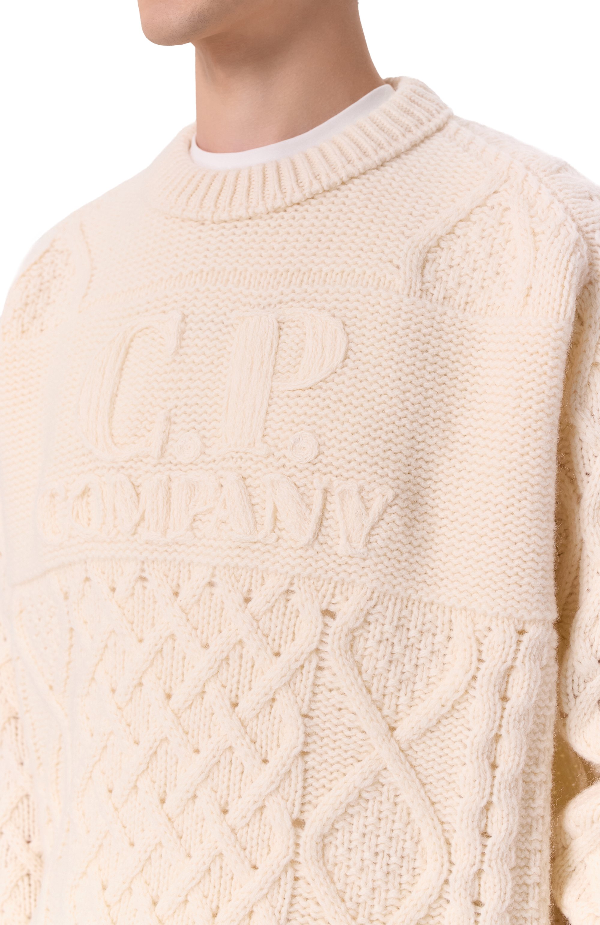 Шерстяной свитер C.P. COMPANY, арт. 19CMKN289A110508A, фото 5