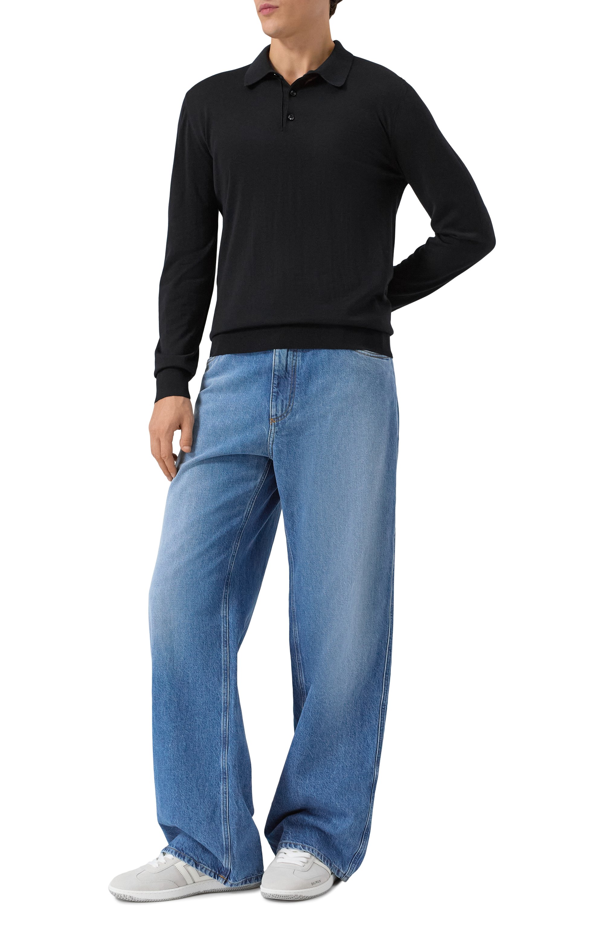 Замшевые кеды swan BALMAIN, арт. FM1VI360/LWSC, фото 2