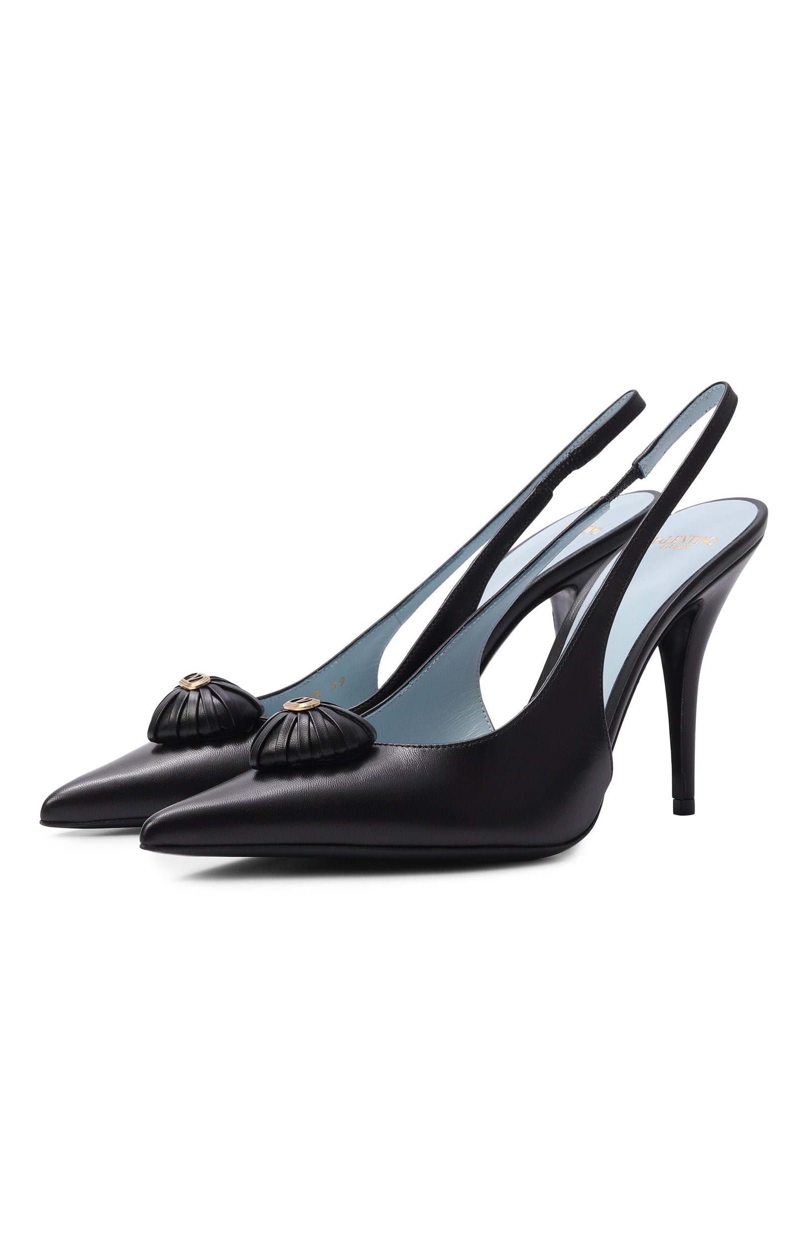 Кожаные туфли coeur royal 100 VALENTINO черного цвета по цене 125500 руб., арт. 9W2S0PR9/DMD, фото 1 Кожаные туфли coeur royal 100 VALENTINO, арт. 9W2S0PR9/DMD, фото 1