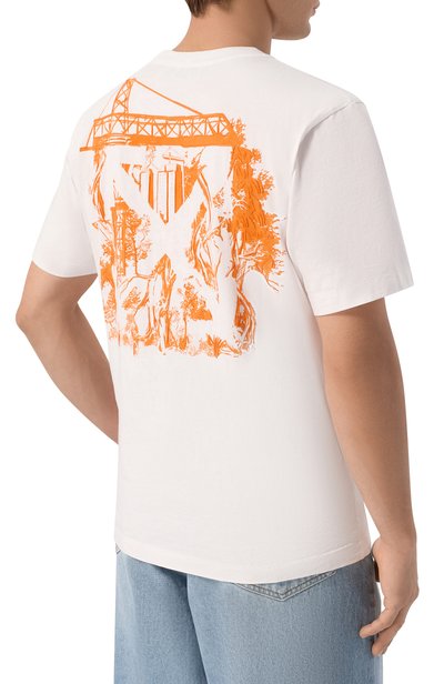 Хлопковая футболка OFF-WHITE, арт. 0MAA16MF26JER00D1, фото 4