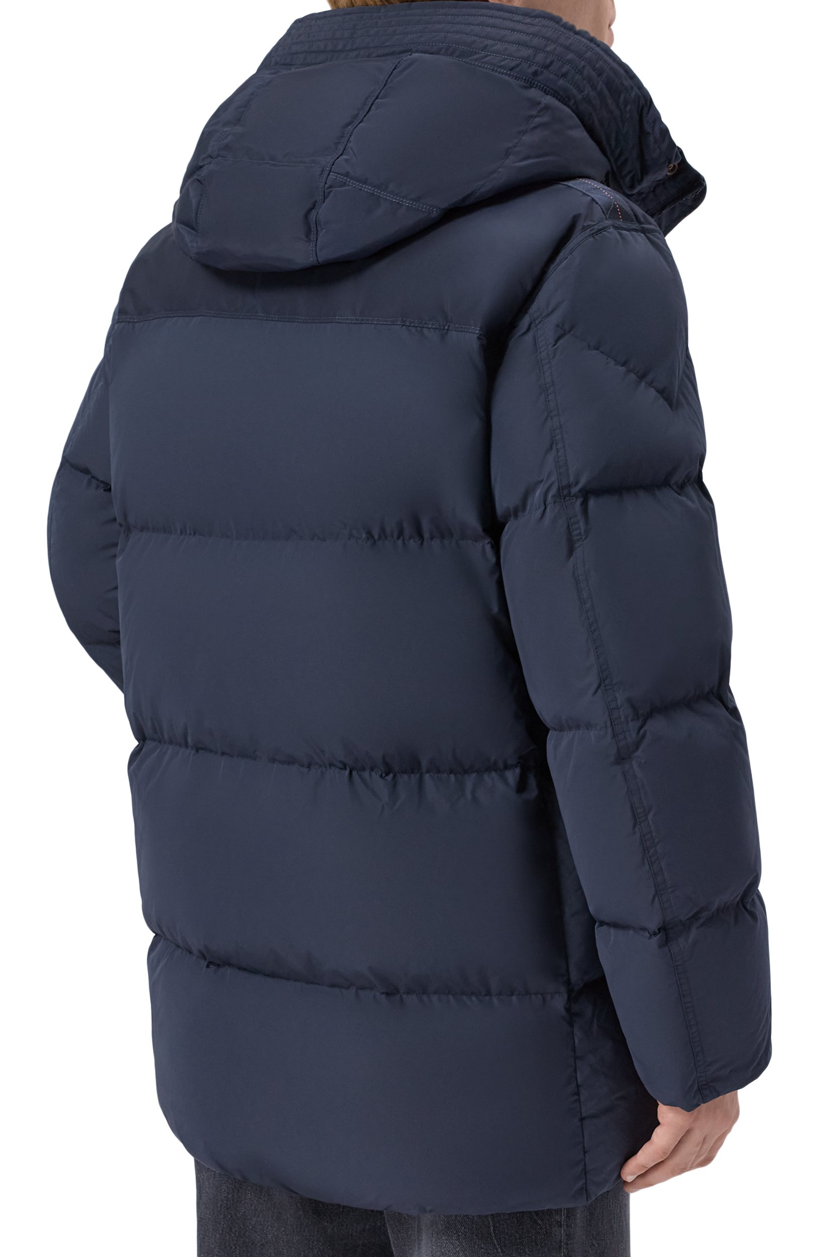 Пуховик PARAJUMPERS темно-синего цвета по цене 127500 руб., арт. 26WMPMPUHF03, фото 4 Пуховик PARAJUMPERS, арт. 26WMPMPUHF03, фото 4