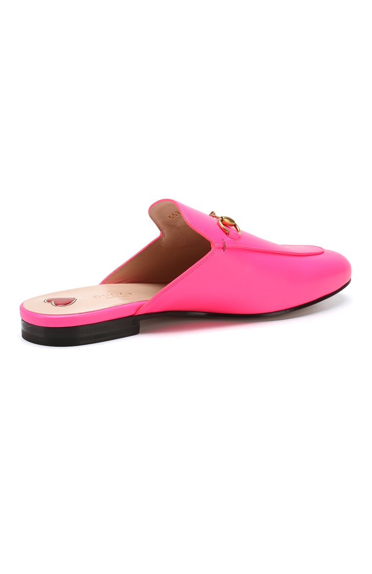 Женские кожаные сабо princetown GUCCI фуксия цвета, арт. 557730/0ZR60 | Фото 4 (Подошва: Плоская; Статус проверки: Проверена категория, Проверено; Каблук высота: Без каблука, Низкий; Материал внутренний: Натуральная кожа; Материал внешний: Натуральная кожа)