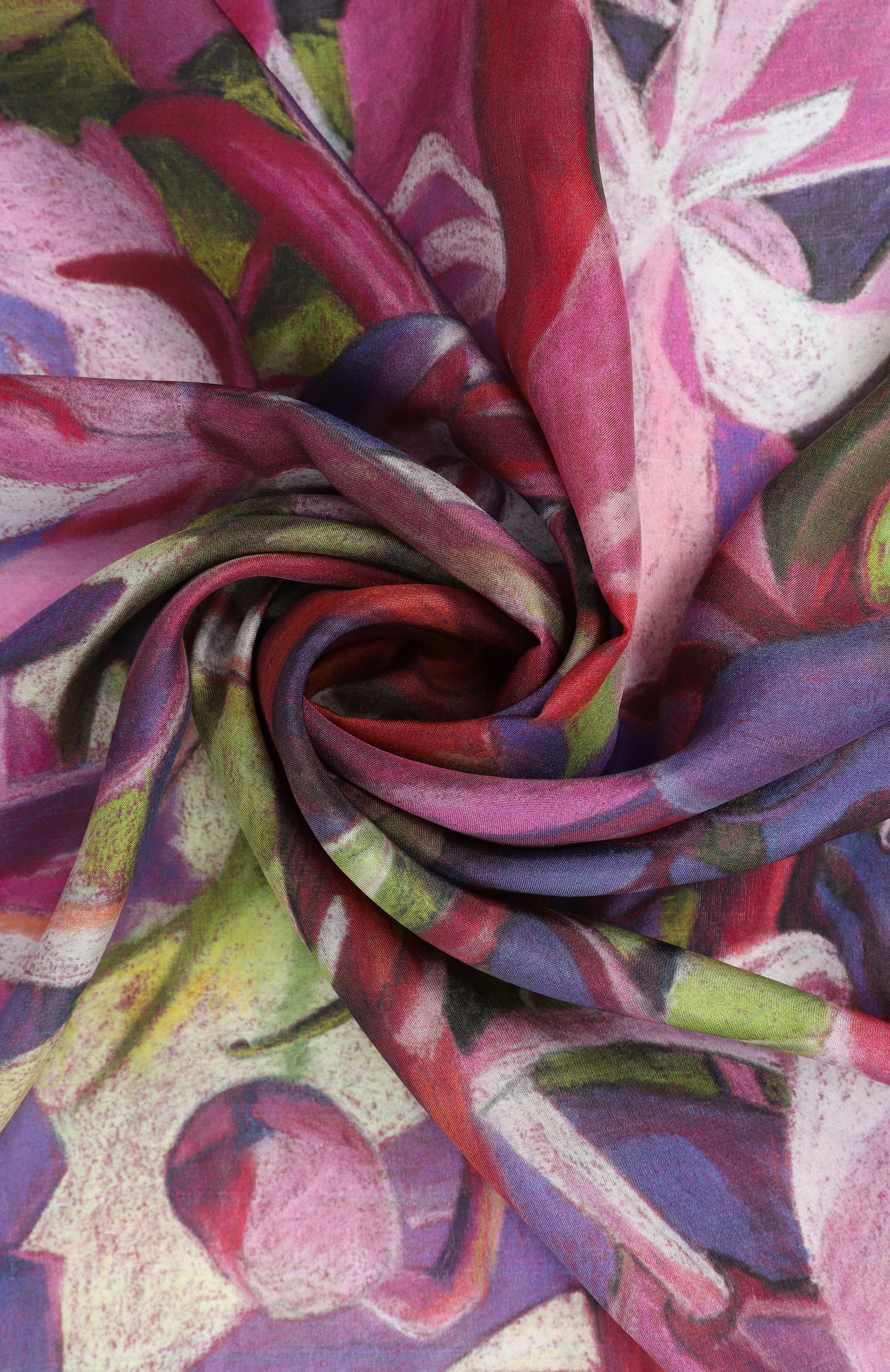 Шелковый платок иван-чай GOURJI, арт. 91134037/5591172, фото 3