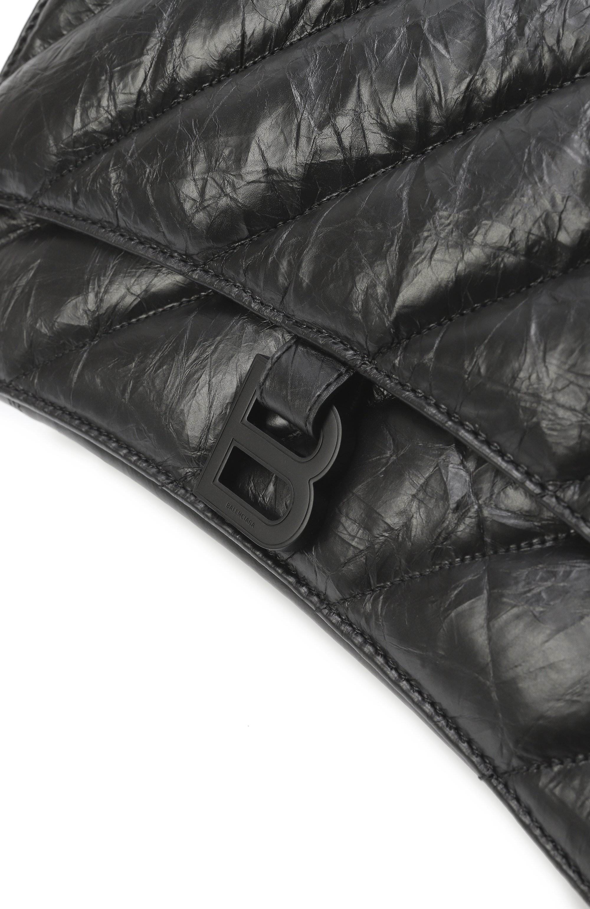 Сумка crush medium BALENCIAGA черного цвета по цене 442000 руб., арт. 785602/210IY, фото 3 Сумка crush medium BALENCIAGA, арт. 785602/210IY, фото 3