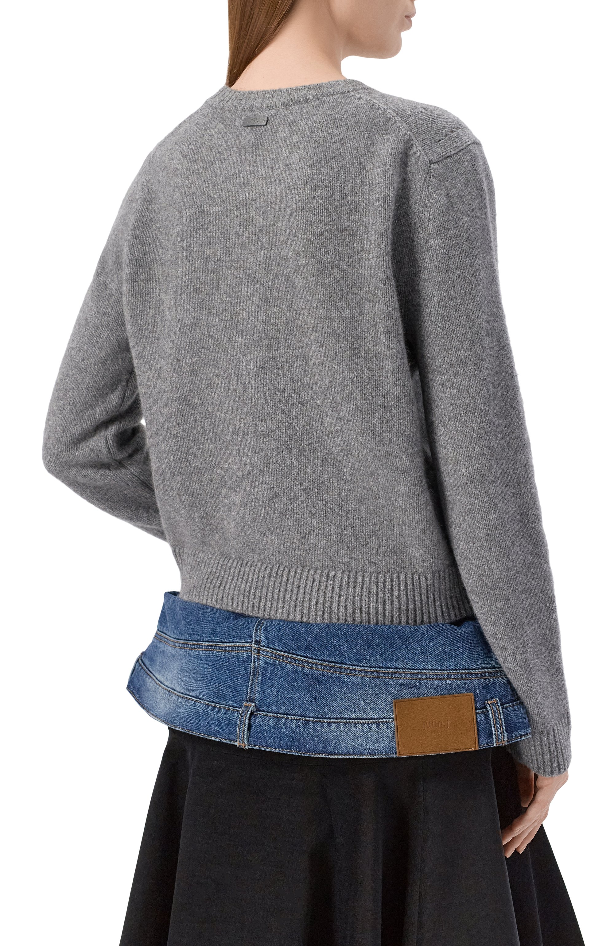 Свитер JUUN.J серого цвета по цене 55450 руб., арт. JW5Y51W01, фото 4 Свитер JUUN.J, арт. JW5Y51W01, фото 4