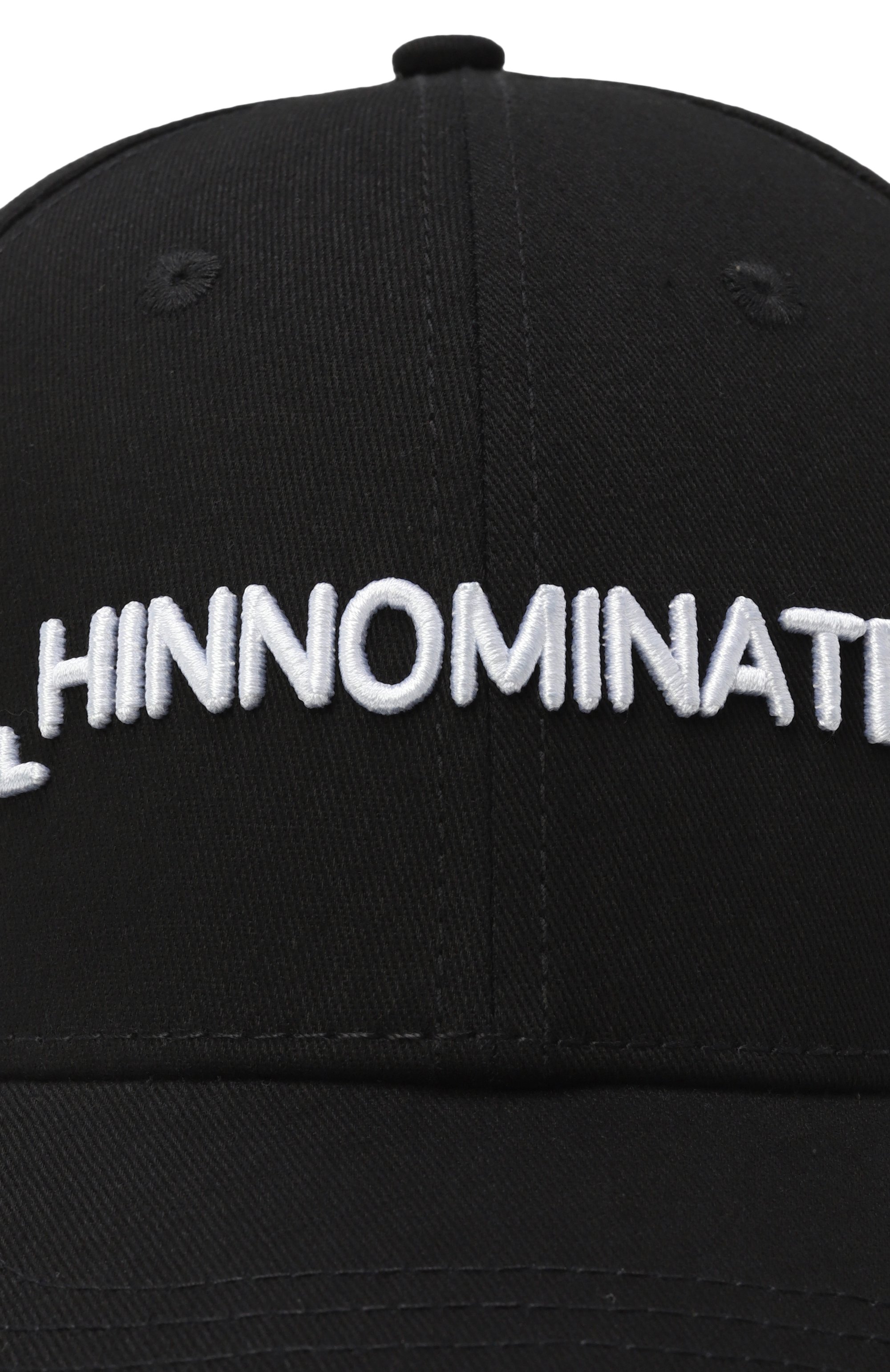 Хлопковая бейсболка HINNOMINATE черного цвета по цене 7205 руб., арт. HMACM00050, фото 3 Хлопковая бейсболка HINNOMINATE, арт. HMACM00050, фото 3