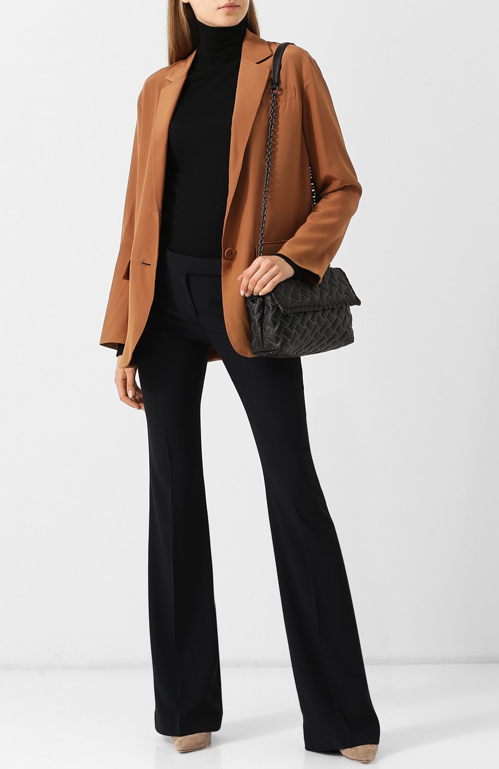 Однотонный шелковый жакет прямого кроя BOTTEGA VENETA, арт. 513216/VEPH0, фото 2