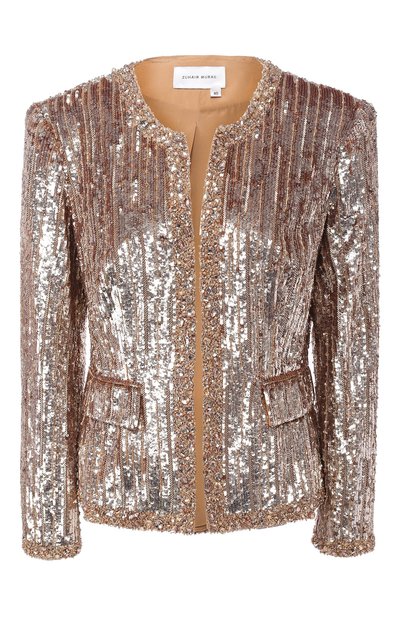 Женский жакет прямого кроя с пайетками ZUHAIR MURAD, арт. JKF19013/FWTU001