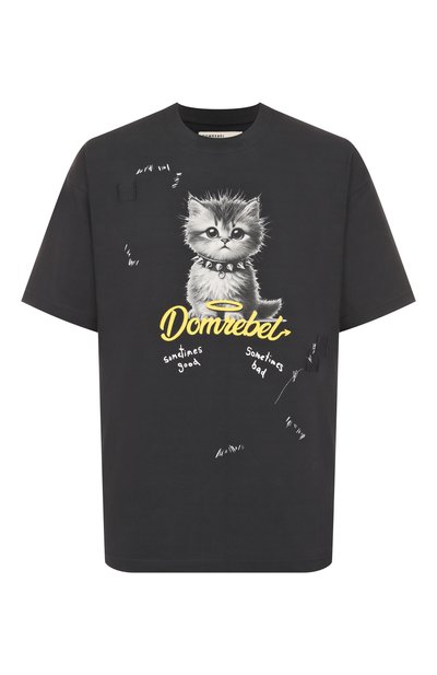 Мужская хлопковая футболка DOMREBEL, арт. M KITTY PUNK