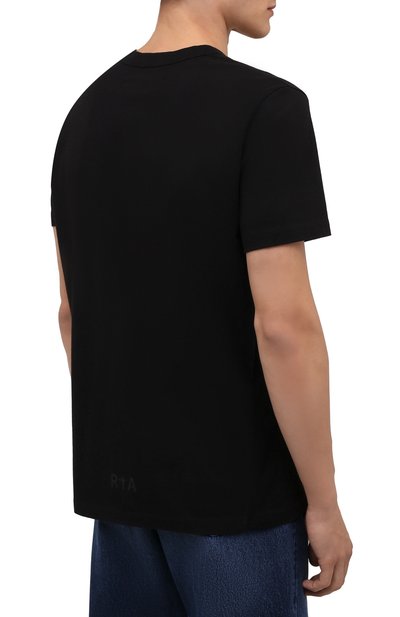 Хлопковая футболка RTA, арт. MF21-A094-7166BLKDG, фото 4