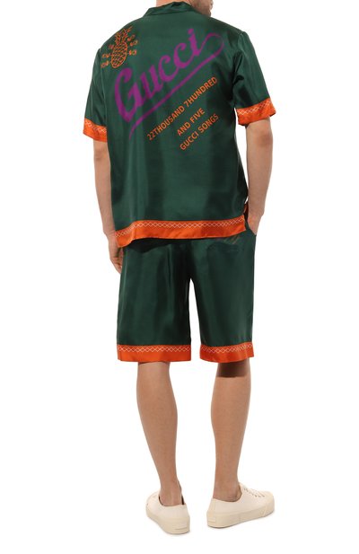 Шелковая рубашка GUCCI, арт. 669202 ZAHYX, фото 2