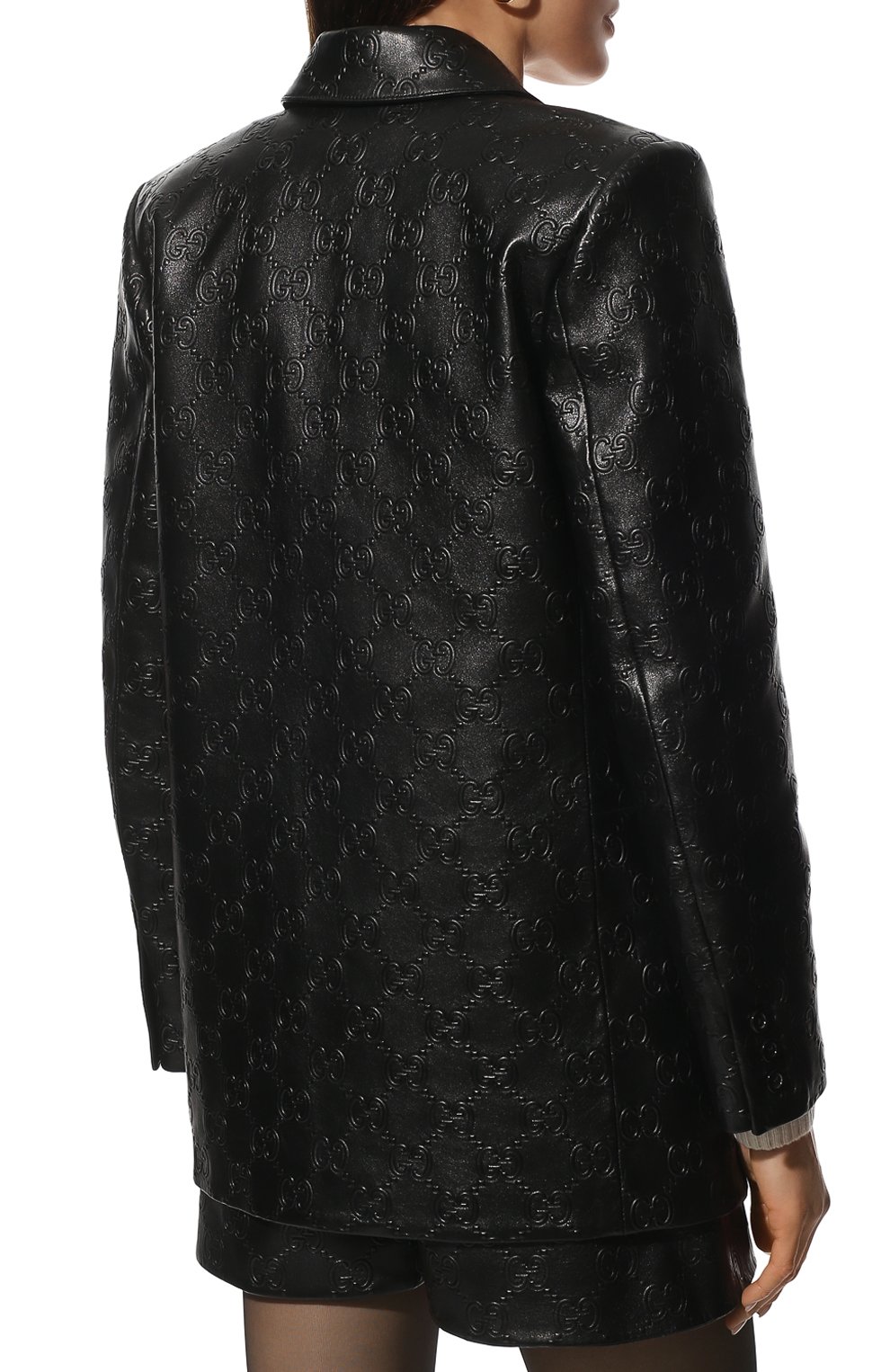 Кожаный жакет GUCCI, арт. 671263/XNAPN, фото 4