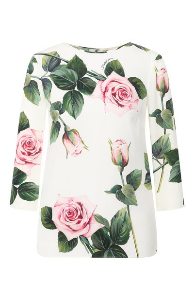 Шелковая блузка DOLCE & GABBANA, арт. F7ZZDT/FSAZD, фото 1