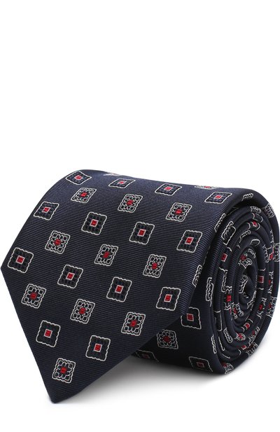 Мужской шелковый галстук с узором BRIONI, арт. 062I00/P7475
