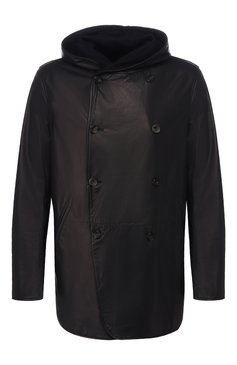 Мужская кожаная куртка GIORGIO ARMANI синего цвета, арт. 5SB01P/5SP15 | Фото 1 (Кросс-КТ: Куртка; Материал утеплителя: Шерсть; Рукава: Длинные; Длина (верхняя одежда): До середины бедра; Материал сплава: Проставлено; Мужское Кросс-КТ: Верхняя одеж�да, Кожа и замша; Материал внешний: Натуральная кожа; Драгоценные камни: Проставлено; Статус проверки: Проверена категория)