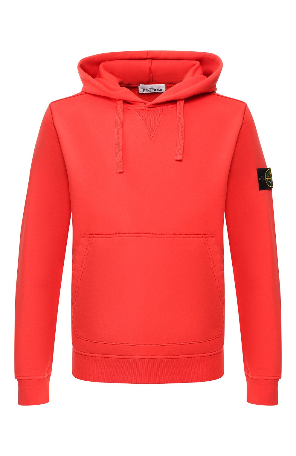 Мужской хлопковое худи STONE ISLAND кораллового цвета, арт. 701562851 | Фото 1 (Рукава: Д�линные; Материал внутренний: Не назначено; Принт: Без принта; Длина (для топов): Стандартные; Мужское Кросс-КТ: Худи-одежда; Материал сплава: Проставлено; Материал внешний: Хлопок; Драгоценные камни: Проставлено; Статус проверки: Проверена категория)