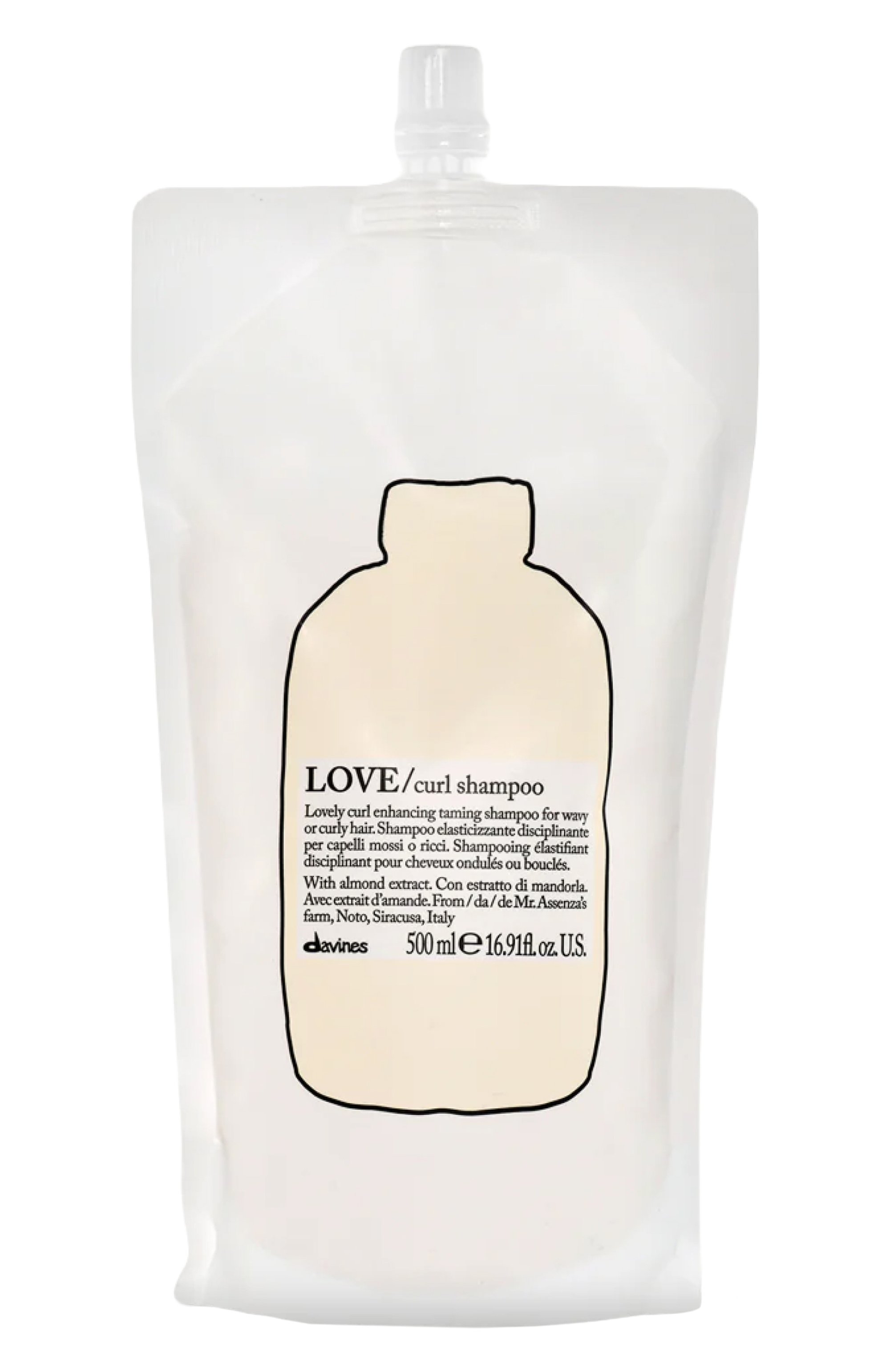 Рефил шампуня для усиления завитка love curl (500ml) DAVINES, арт. 75654, фото 1