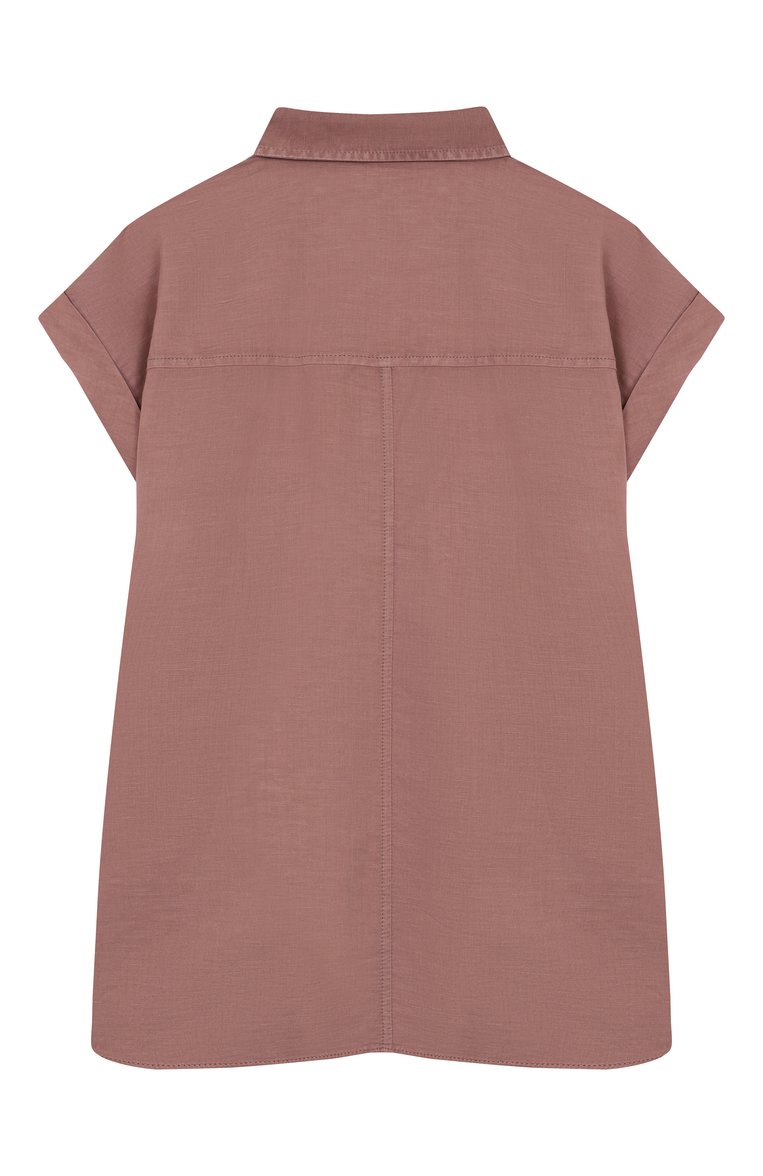 Блузка изо льна и хлопка BRUNELLO CUCINELLI, арт. BD698C604C, фото 1