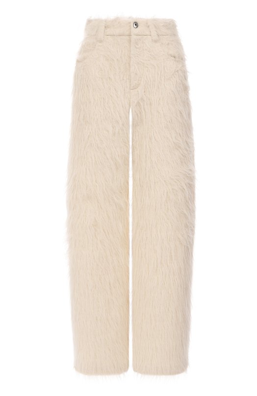 Шерстяные брюки Brunello Cucinelli MG540P9108 Кремовый MG540P9108