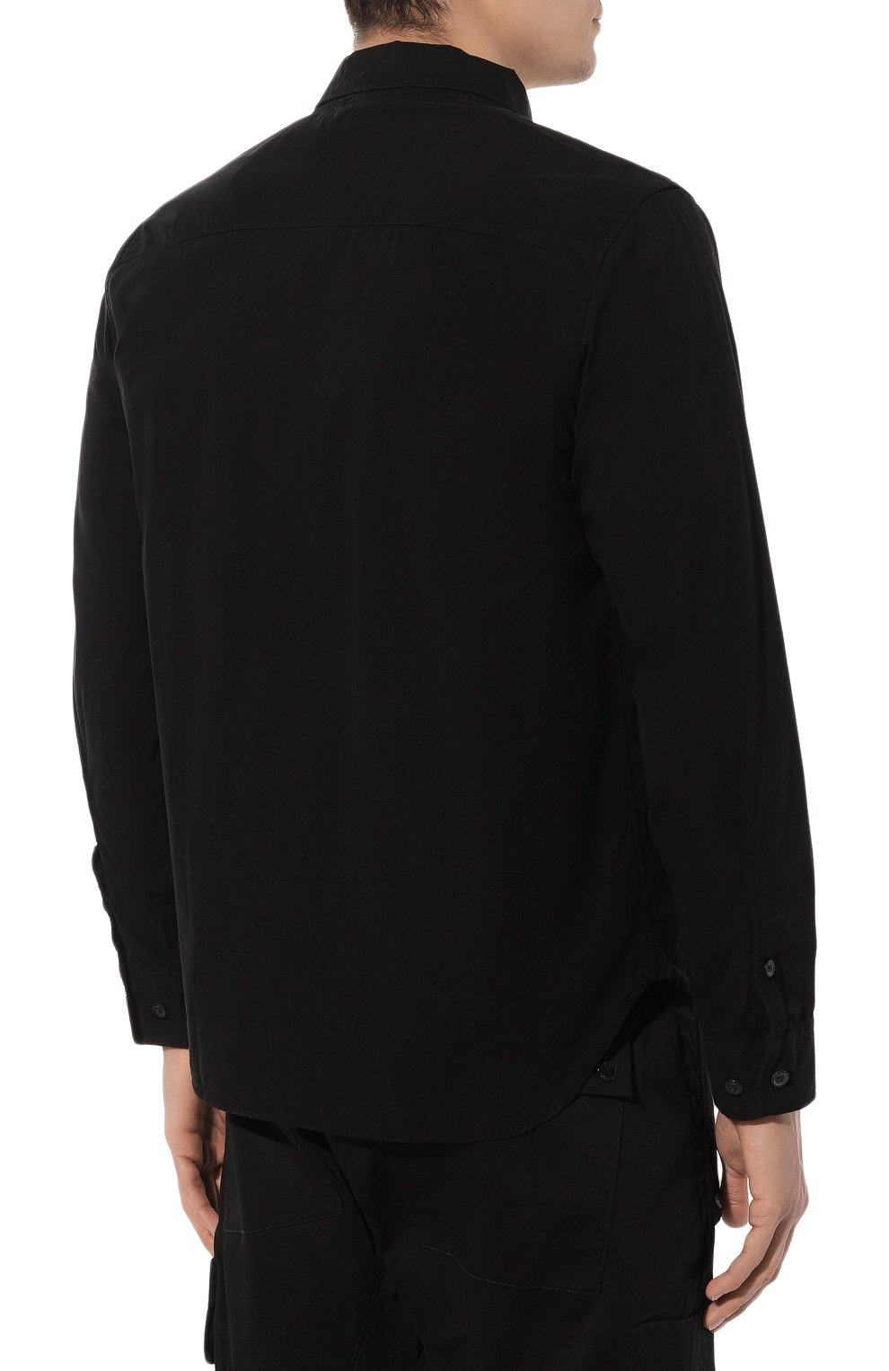 Хлопковая рубашка C.P. COMPANY черного цвета по цене 33350 руб., арт. 16CMSH158A002824G, фото 4 Хлопковая рубашка C.P. COMPANY, арт. 16CMSH158A002824G, фото 4