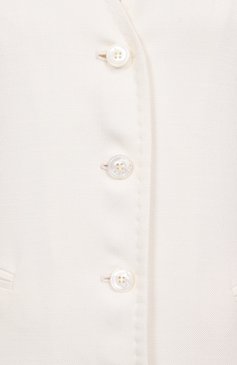 Женский жилет из вискозы KITON белого цвета, арт. D47456K0919B01 | Фото 6 (Длина (верхняя одежда): Короткие; Материал внешний: Вискоза; Женское Кросс-КТ: Жилет-одежда; Стили: Кэжуэл; Кросс-КТ: костюм; Автоматизация ТО: Проставлено; Автоматизация состава: Проставлено)