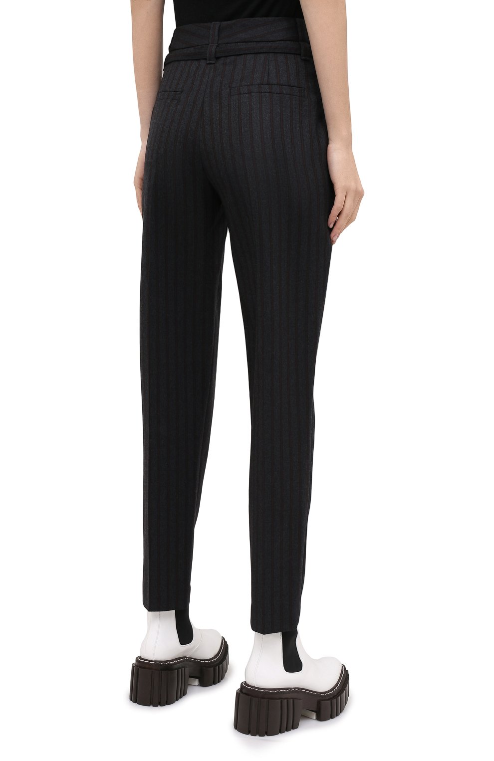 Шерстяные брюки BRUNELLO CUCINELLI коричневого цвета по цене 154000 руб., арт. MB580P7497, фото 4 Шерстяные брюки BRUNELLO CUCINELLI, арт. MB580P7497, фото 4