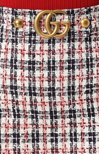 Твидовая юбка GUCCI разноцветного цвета по цене 77600 руб., арт. 524065/ZKM84, фото 5 Твидовая юбка GUCCI, арт. 524065/ZKM84, фото 5