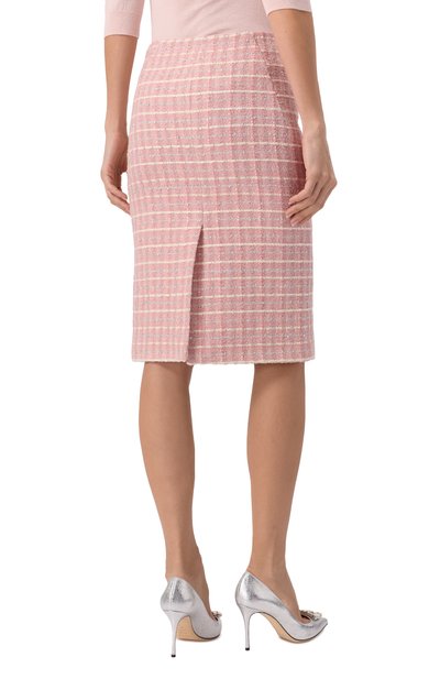 Твидовая юбка MVST розового цвета по цене 149000 руб., арт. 25E/X2P/0/C041/3056, фото 4 Твидовая юбка MVST, арт. 25E/X2P/0/C041/3056, фото 4