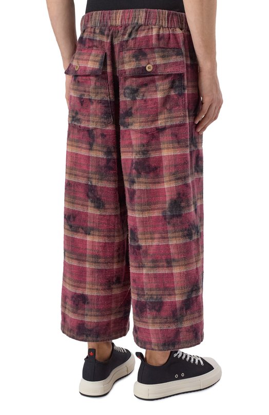 Хлопковые брюки R13 R13WR412-R655B Бордовый  R13WR412-R655B Фото 4