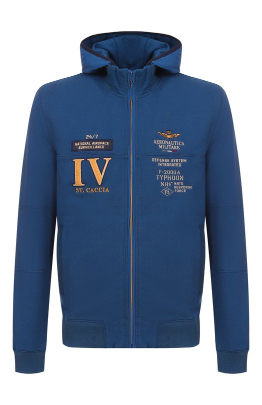 Хлопковая толстовка Aeronautica Militare FE2063UF00662 Синий FE2063UF00662