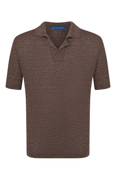 Мужская поло изо льна и шелка ANDREA CAMPAGNA, арт. M5426-8087