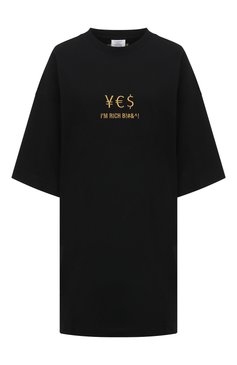 Мужского хлопковая футболка VETEMENTS черного цвета, арт. UE54TR440B | Фото 1 (Региональные ограничения белый список (Axapta Mercury): Не проставлено; Принт: С принтом; Нос: Не проставлено; Материал внешний: Хлопок; Стили: Спорт-шик; Женское Кросс-КТ: Футболка-одежда)