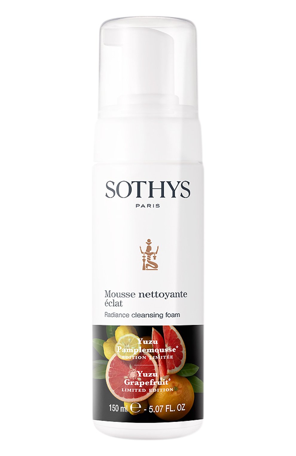 Очищающая пенка для лица грейпфрут-юзу (150ml) SOTHYS бесцветного цвета по цене 3800 руб., арт. 180164, фото 1 Очищающая пенка для лица грейпфрут-юзу (150ml) SOTHYS, арт. 180164, фото 1