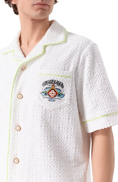 Хлопковая рубашка CASABLANCA, арт. M-SP26-SH-085-03-EX-BC, фото 5