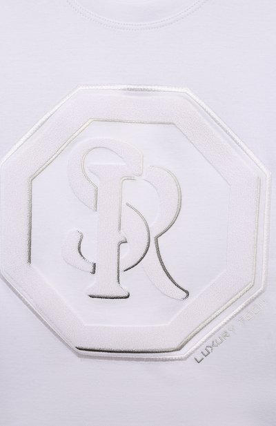 Хлопковая футболка STEFANO RICCI JUNIOR белого цвета по цене 58300 руб., арт. YNH4401140/LUXT, фото 3 Хлопковая футболка STEFANO RICCI JUNIOR, арт. YNH4401140/LUXT, фото 3
