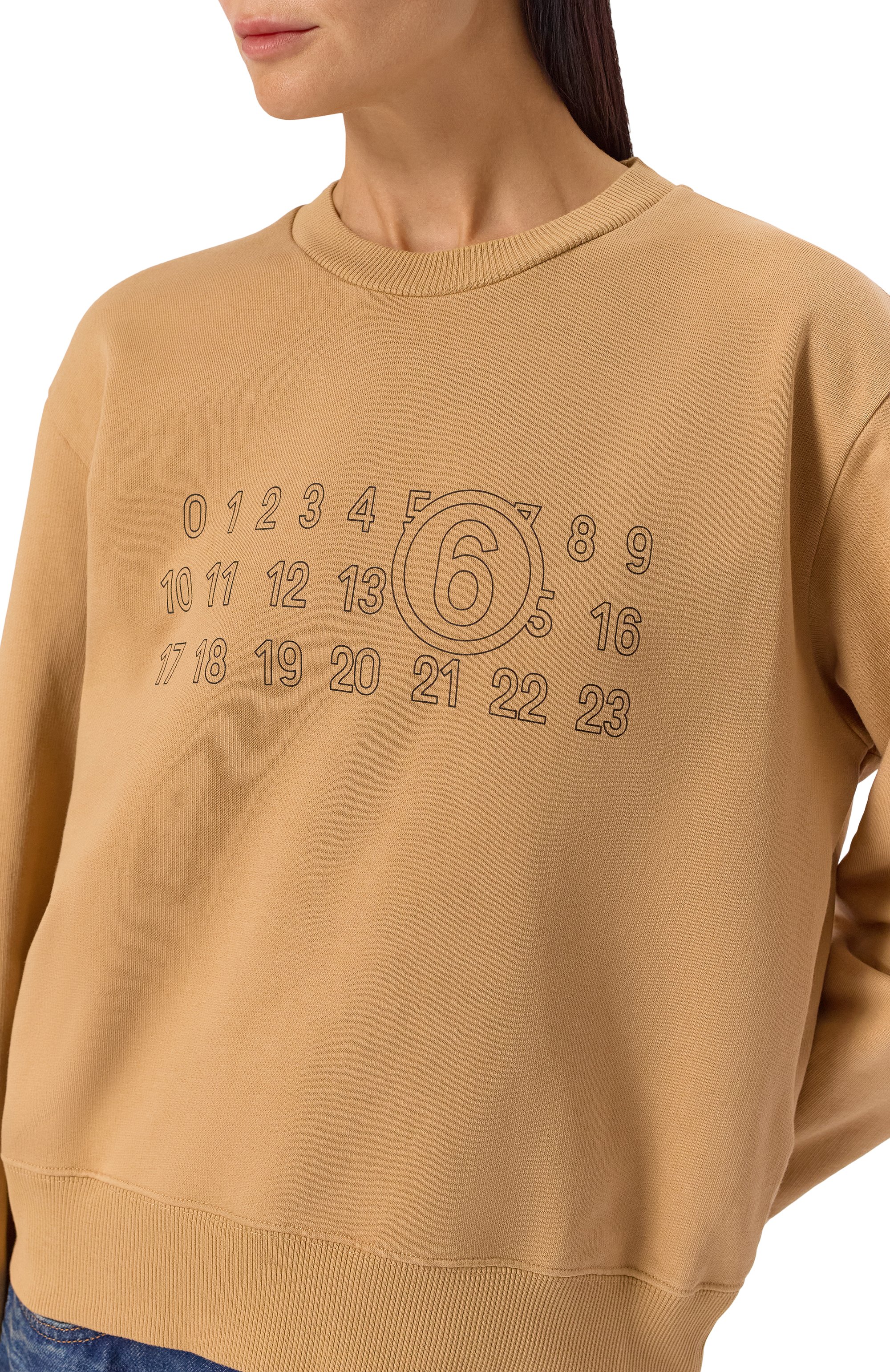 Хлопковый свитшот MM6, арт. S52GU0248/M25025, фото 5