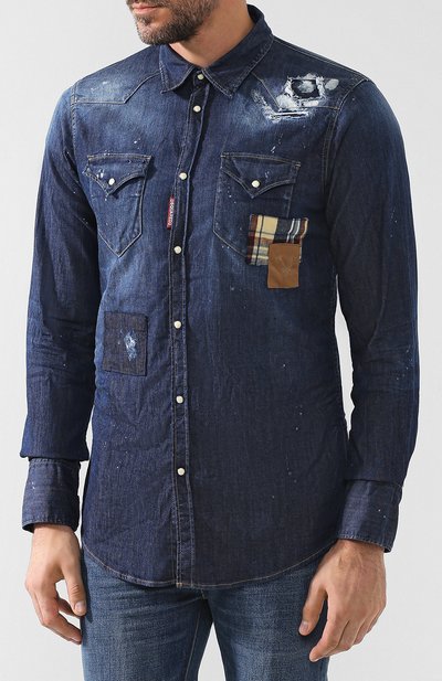 Джинсовая рубашка на кнопках DSQUARED2, арт. S74DM0159/S30341, фото 3