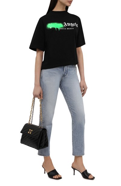 Хлопковая футболка PALM ANGELS, арт. PWAA039S21JER0021070, фото 2