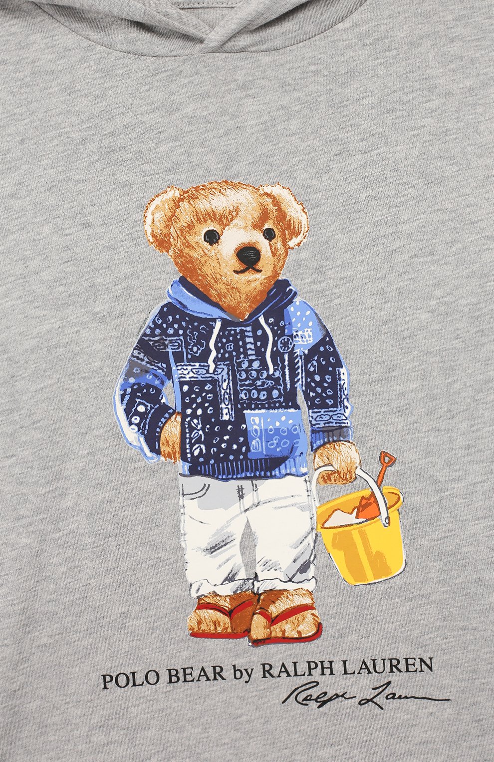 Лонгслив с капюшоном POLO RALPH LAUREN серого цвета по цене 5930 руб., арт. 321777149, фото 3 Лонгслив с капюшоном POLO RALPH LAUREN, арт. 321777149, фото 3