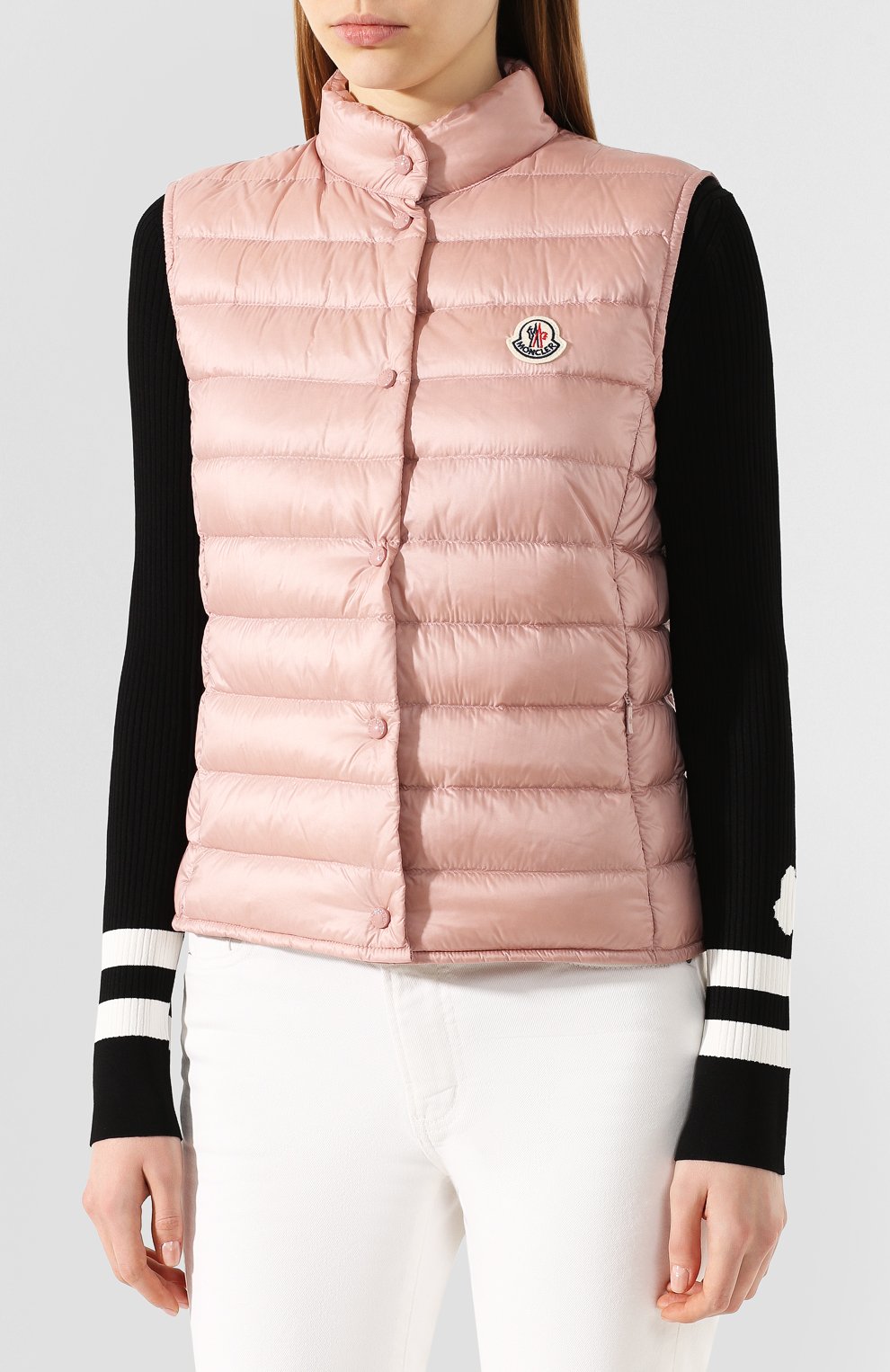 Пуховый жилет liane MONCLER розового цвета по цене 64400 руб., арт. F1-093-1A102-00-53048, фото 3 Пуховый жилет liane MONCLER, арт. F1-093-1A102-00-53048, фото 3