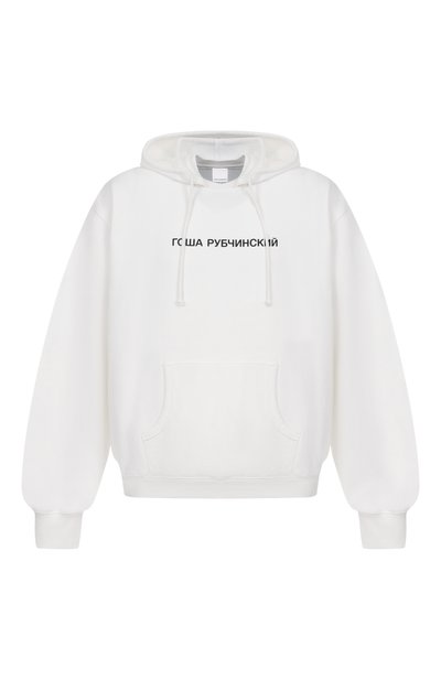 Женская хлопковое худи ГОША РУБЧИНСКИЙ, арт. HD_0301_WHITE