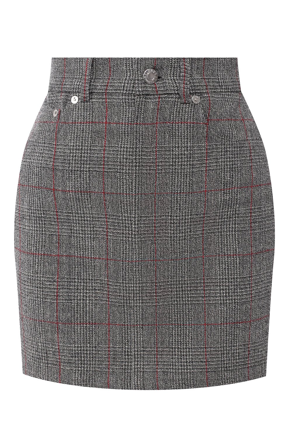 Шерстяная юбка HELMUT LANG серого цвета по цене 63000 руб., арт. J06DW301, фото 1 Шерстяная юбка HELMUT LANG, арт. J06DW301, фото 1