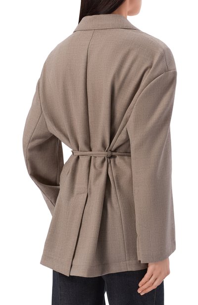 Шерстяной жакет BRUNELLO CUCINELLI бежевого цвета по цене 435500 руб., арт. MG5507433P, фото 4 Шерстяной жакет BRUNELLO CUCINELLI, арт. MG5507433P, фото 4