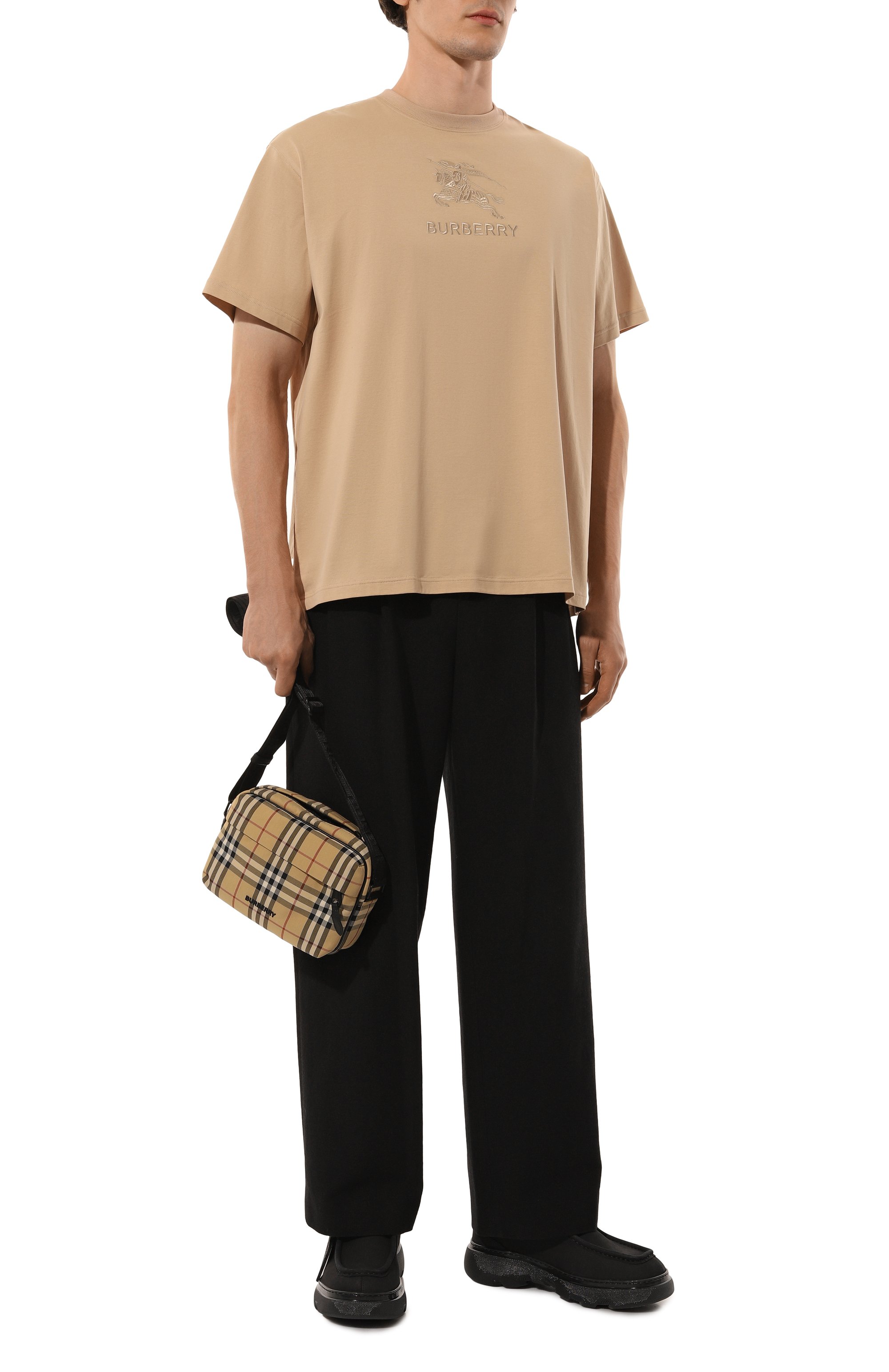 Хлопковая футболка BURBERRY, арт. 8072749, фото 2