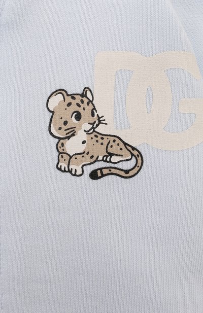 Хлопковый бомбер DOLCE & GABBANA голубого цвета по цене 48250 руб., арт. L1JWKW/G7N2X, фото 3 Хлопковый бомбер DOLCE & GABBANA, арт. L1JWKW/G7N2X, фото 3