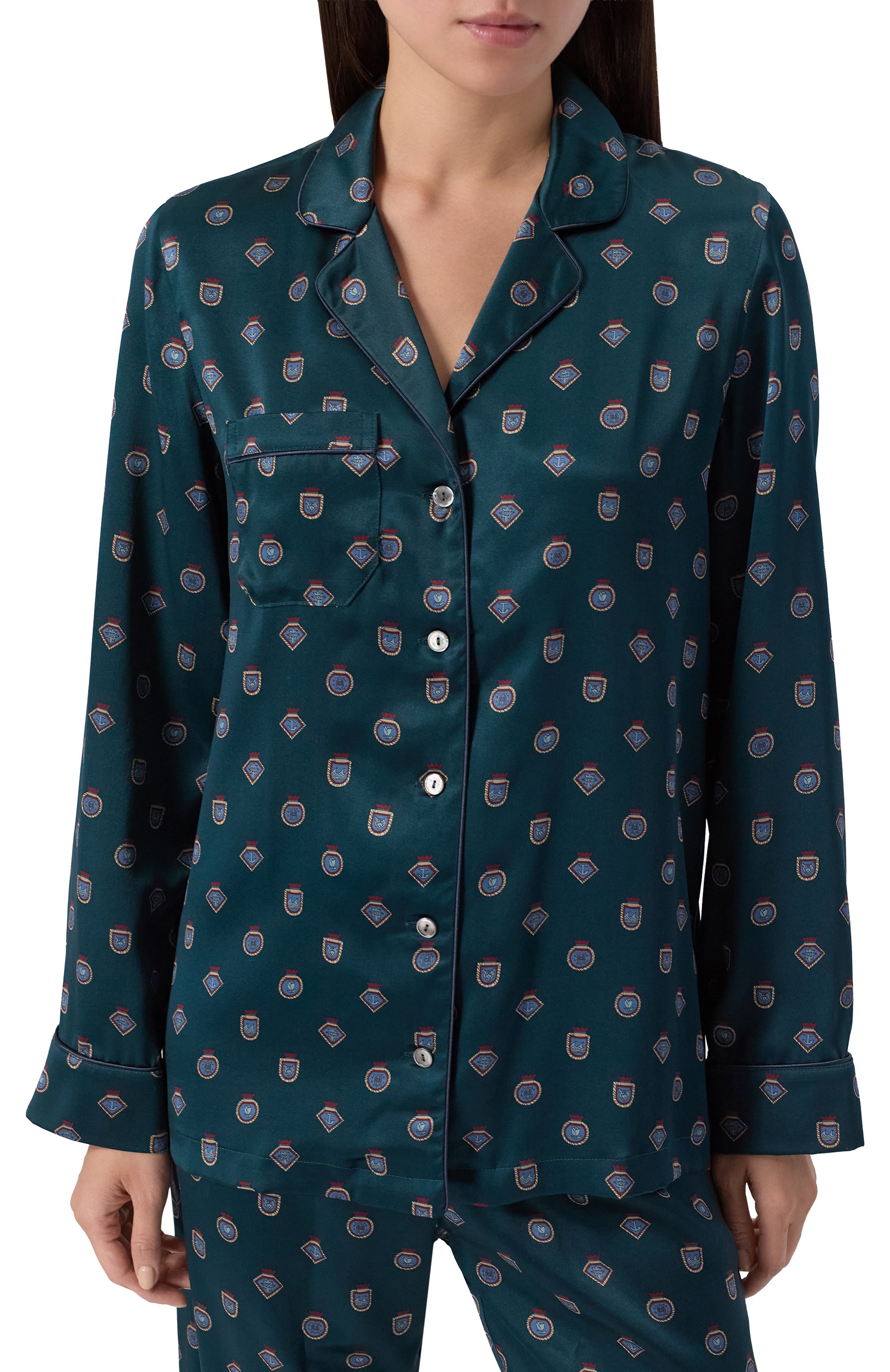 Шелковая пижама DEREK ROSE, арт. 2050-BRIN117, фото 3