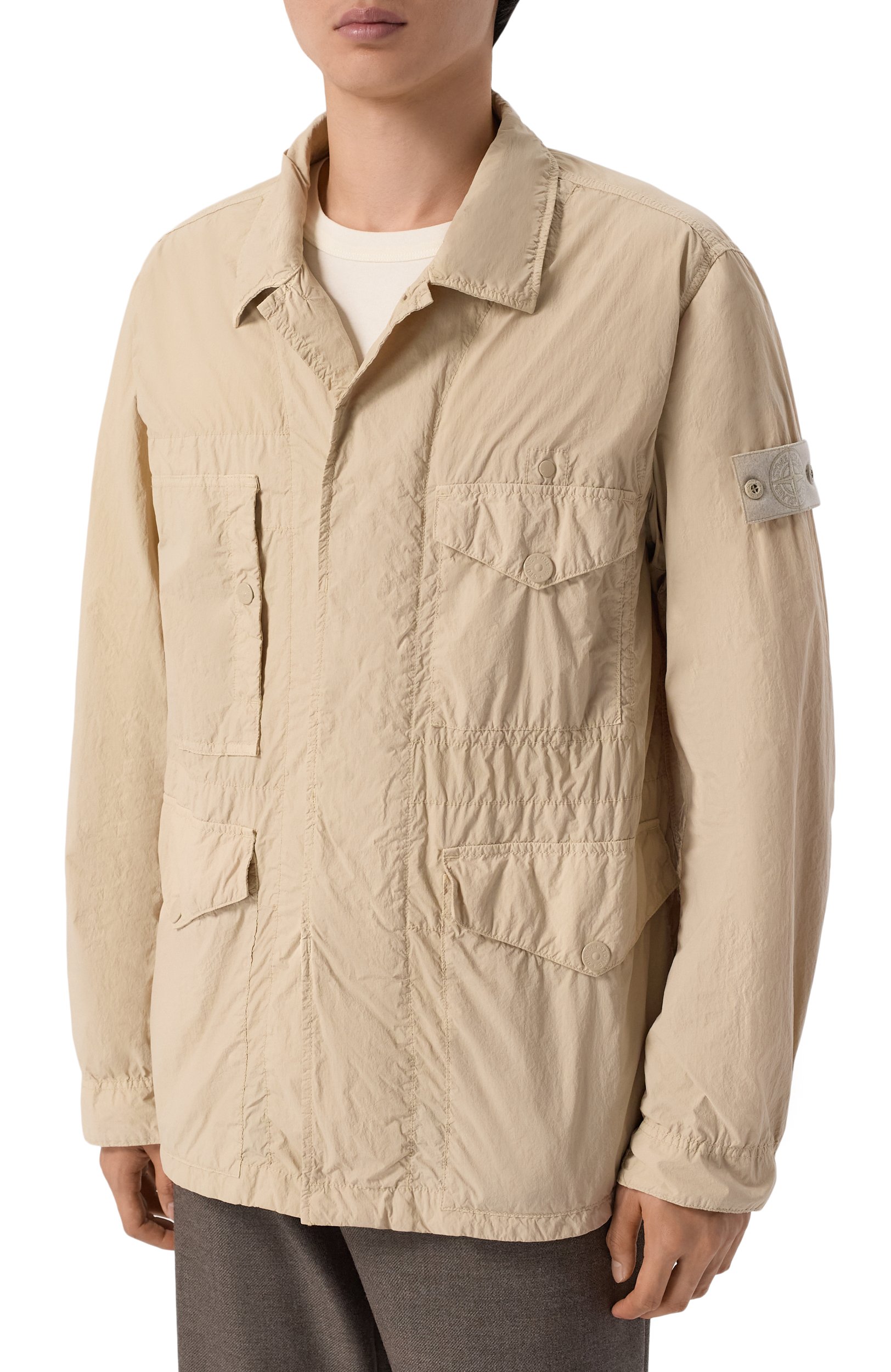 Куртка STONE ISLAND бежевого цвета по цене 132500 руб., арт. K1S154100033/S00F6, фото 3 Куртка STONE ISLAND, арт. K1S154100033/S00F6, фото 3