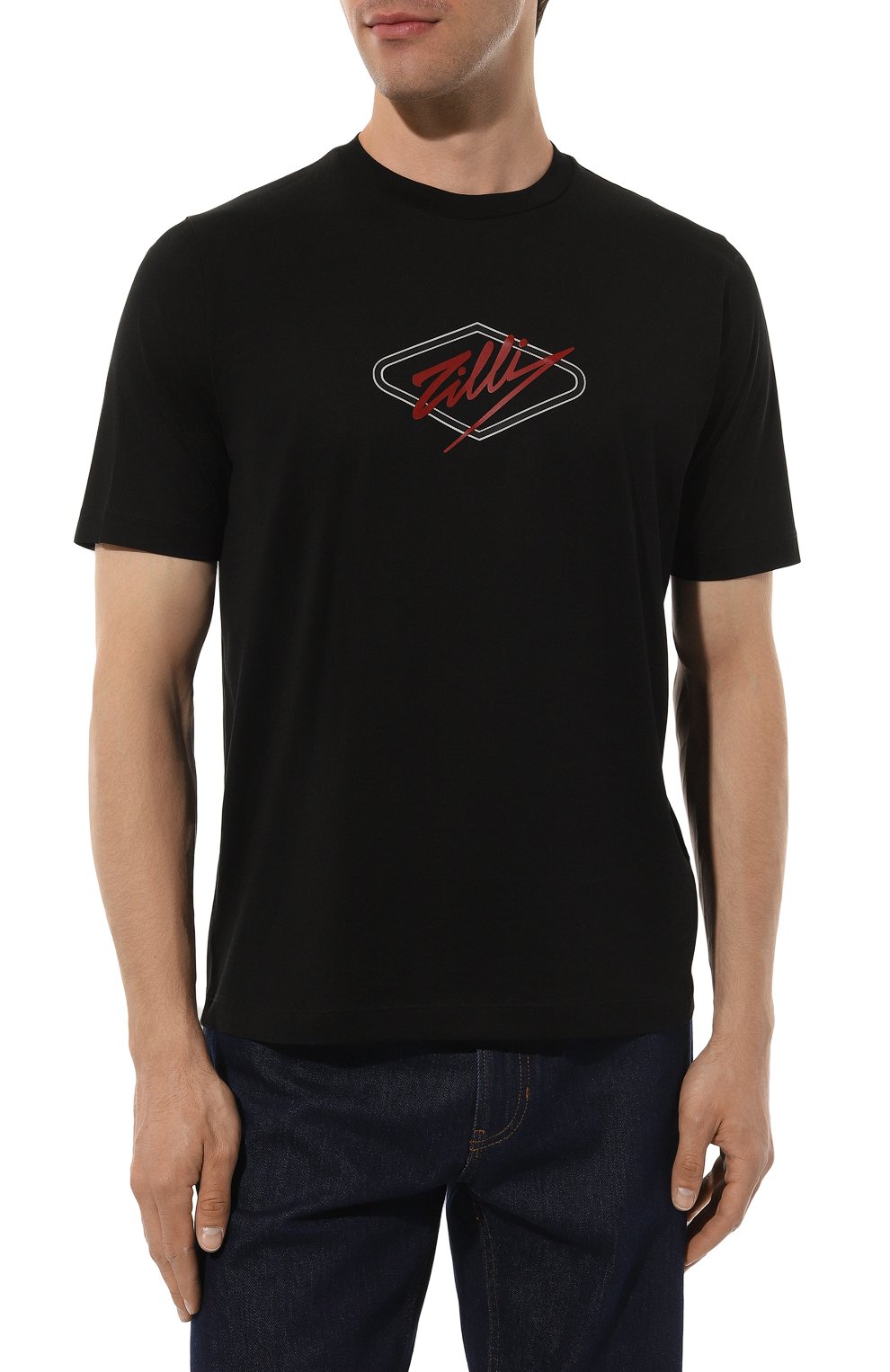 Хлопковая футболка ZILLI, арт. TSR001M0115VEXTV0M, фото 3