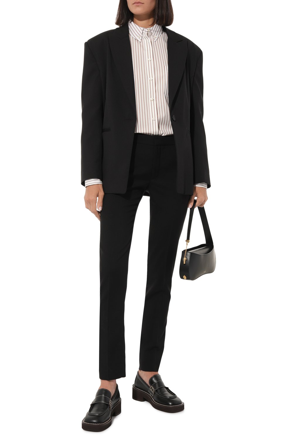 Шерстяные брюки SAINT LAURENT, арт. 517819, фото 2