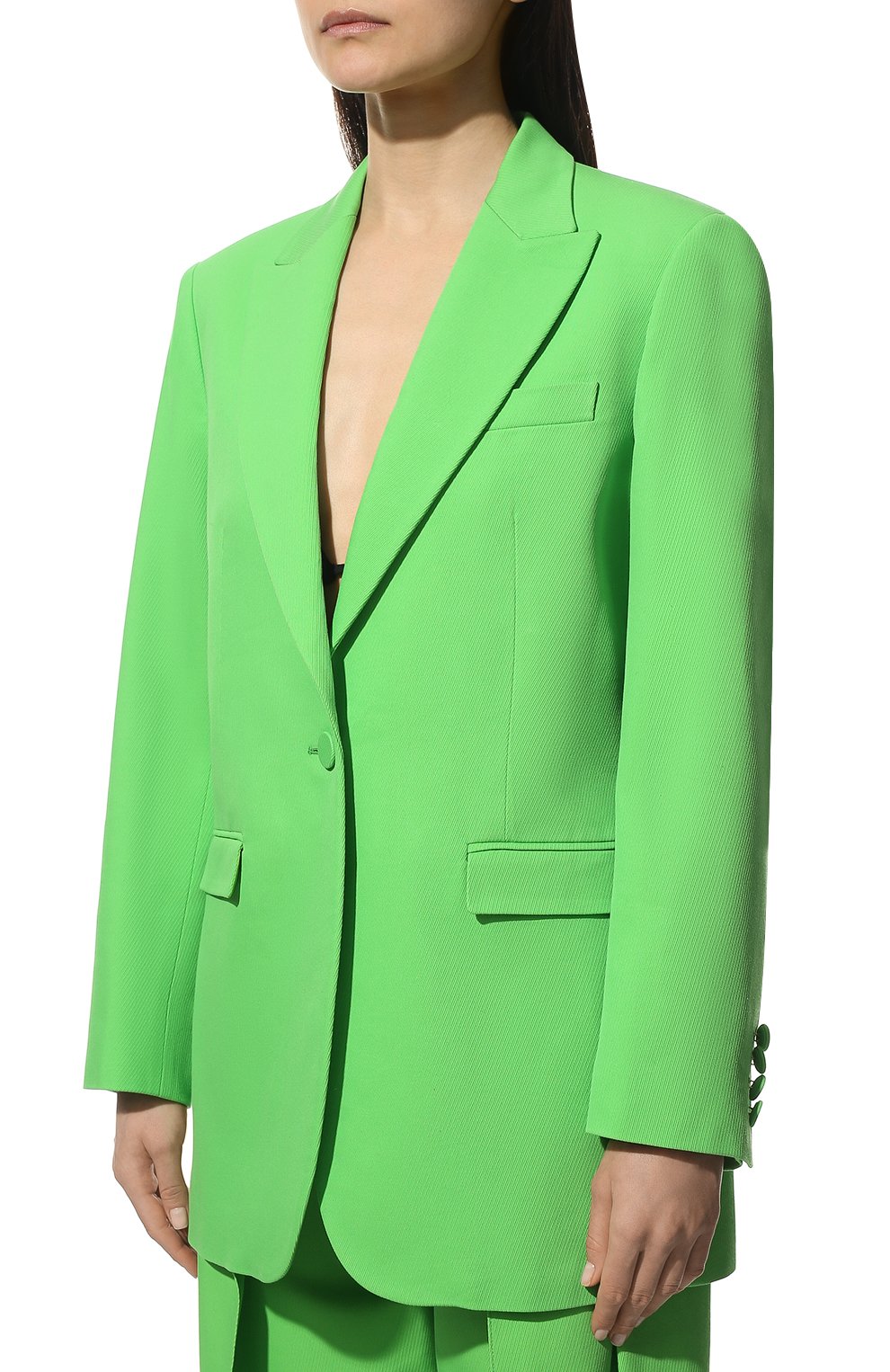 Жакет из хлопка и вискозы GIUSEPPE DI MORABITO зеленого цвета по цене 82550 руб., арт. SS22051JA-166, фото 3 Жакет из хлопка и вискозы GIUSEPPE DI MORABITO, арт. SS22051JA-166, фото 3